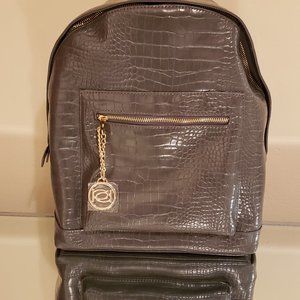 New Bebe Rena Croco Large Backpack NWT